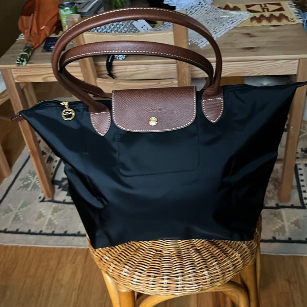 Longchamp Large Black Shoulder Tote